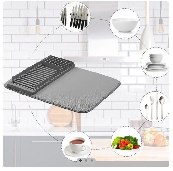 Miniatura 3 de Alfombra escurridora porta platos